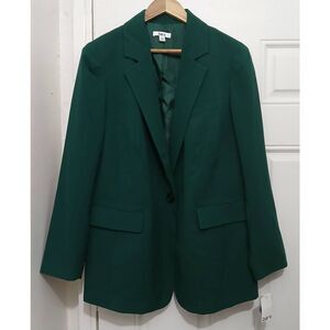 Bar 111 womens size 16w blazer jacket teal green  jacket  viscose blend